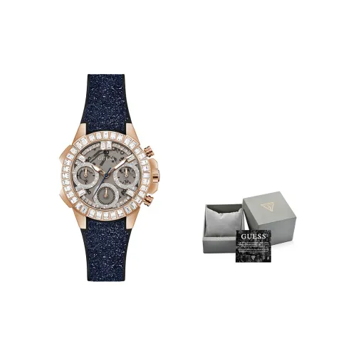 GUESS Hip Hop Moment Наручные часы Кварцевый механизм Силиконовый ремешок 36 мм Серый циферблат Женские часы