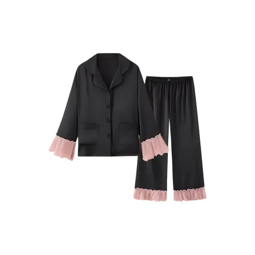 MIIOW Удобный Французский стиль Свадебный комплект пижам из экологичного материала с дизайном дружественным к коже для женщин