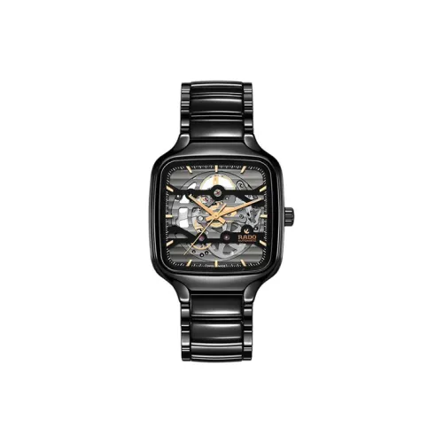 RADO Автоматический Механический Механизм Мужские Часы из Коллекции Realme 38мм*9,7мм Черные