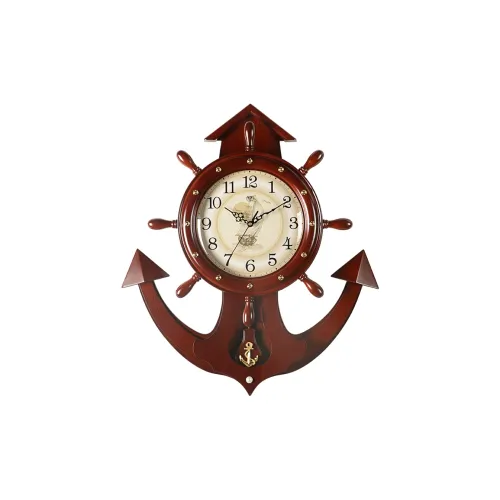 HENSE Кварцевый механизм деревянный корпус настенные часы унисекс бежевый циферблат модель HP40