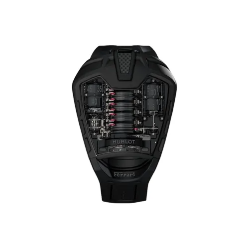 HUBLOT Мужские часы MASTERPIECE с ручным заводом, 46 мм, черный