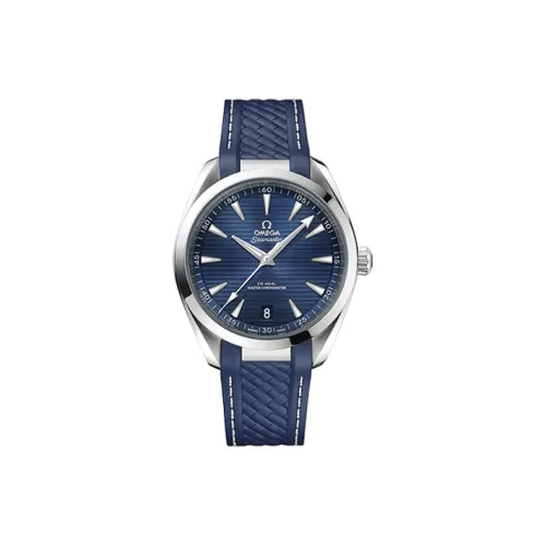 OMEGA Автоматический Механический Часы Мужские AQUA TERRA 150 метров, 41 мм*41 мм*13,2 мм, синие