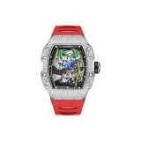 HBR926-Белый Чехол Красный Ремешок