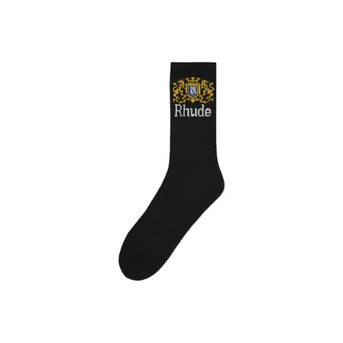 Rhude Черные Унисекс MID Носки до икры
