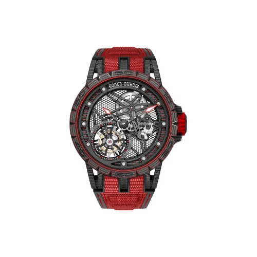 Roger Dubuis Мужские часы Kings Racing Series с ручным заводом, 45 мм, с механизмом, с черепом
