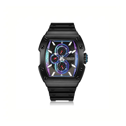 JULIUS JL Кварцевый механизм Мужские часы 54мм*45мм*20мм Черный