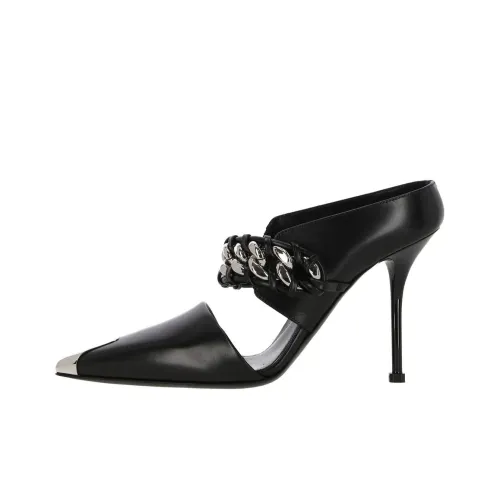 Alexander McQueen Домашние тапочки Женские Черные