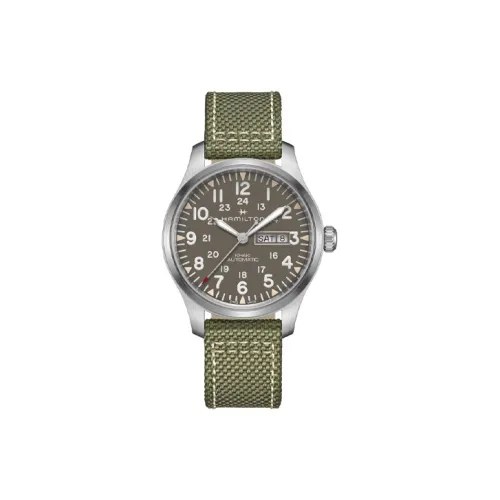 HAMILTON Автоматический Механический Механизм Мужские Часы Khaki Field Series 42 мм Серый