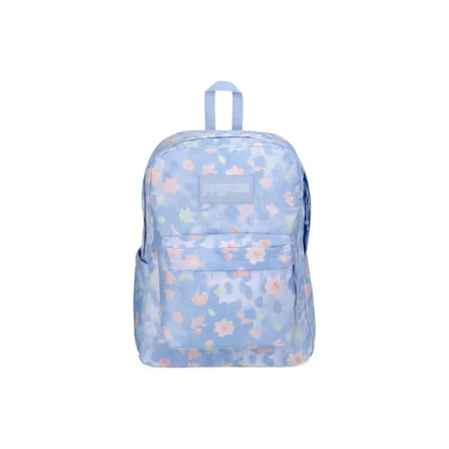 JanSport Полиэстер Рюкзак Средний Унисекс Синий Цветочный Accent