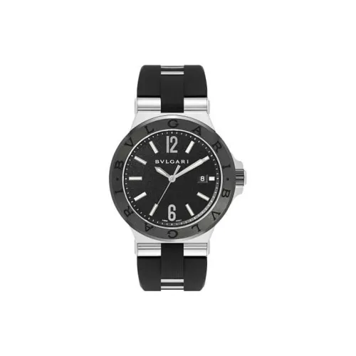 BVLGARI Автоматический Механический Механизм Мужские Часы DIAGONO 42 мм Черные