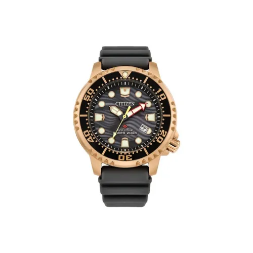 CITIZEN Ecology Drive Collection Светильник Кварцевый механизм ПУ (полиуретан) Ремешок Часы 44 мм Мужские часы Черный циферблат BN0163 00H