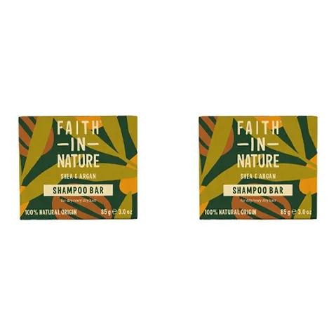 Faith In Nature Арган и Марокканские Орехи Шампунь Барная стойка 85г*2