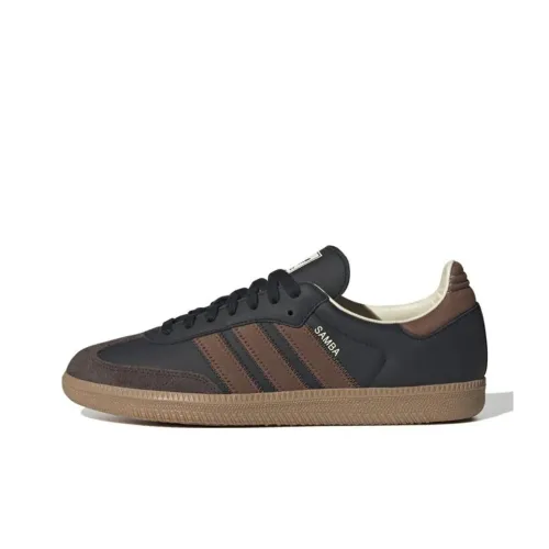 Adidas Originals SAMBA OG Устойчивые к истиранию низкие скейтбордические кроссовки унисекс черные коричневые
