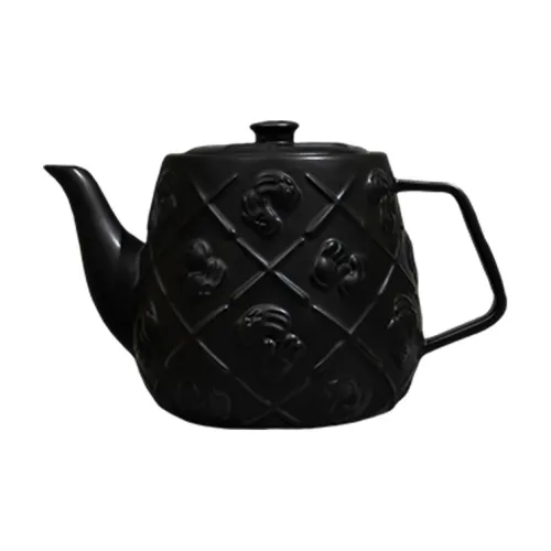 Huayitaojin x KAWS Ограниченная серия 1001 Упаковка Чайник Черный Чайник Мерч по IP Черный 13,5 см