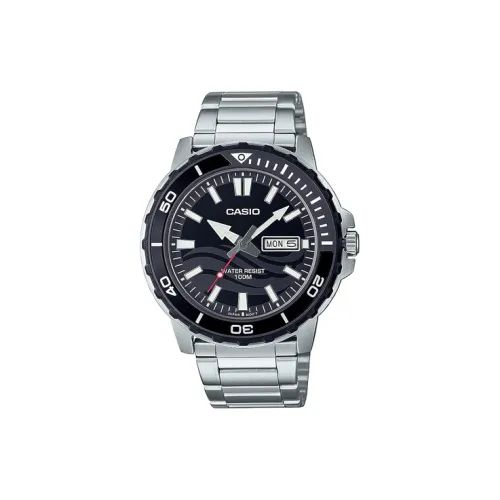 CASIO Кварцевый механизм нержавеющая сталь ремешок унисекс черный циферблат