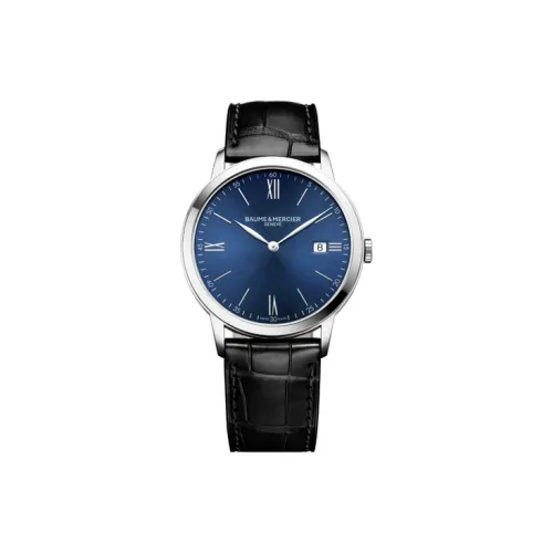 Baume & Mercier Кварцевый механизм Мужские часы Classima Collection 40 мм Синий