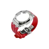 Серебряный круг, ромб, чехлы для часов, красный, ленты, одежда, наборы