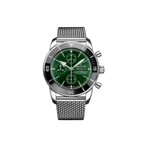 BREITLING Автоматический Механический Часы Мужские Super Ocean Culture Collection 44 мм Зеленые