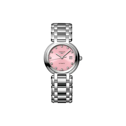 LONGINES Heart Moon Collection Автоматический Механический Механизм Женские Часы Зонт 30 мм Розовый Циферблат
