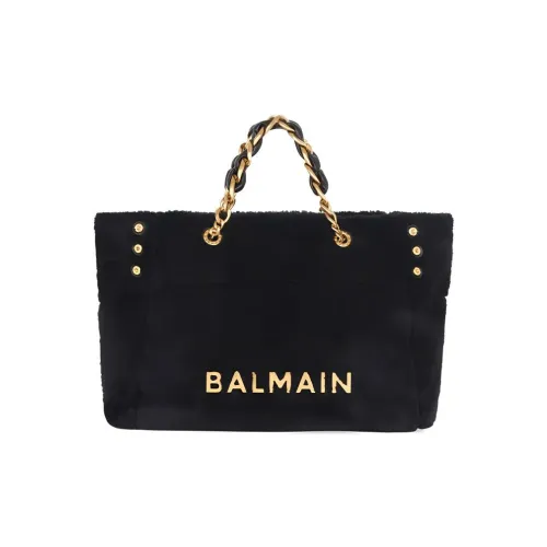 BALMAIN 1945 Полиэстер Тоут Сумка Сумка для покупок Сумка Сумка через плечо Женская Черная