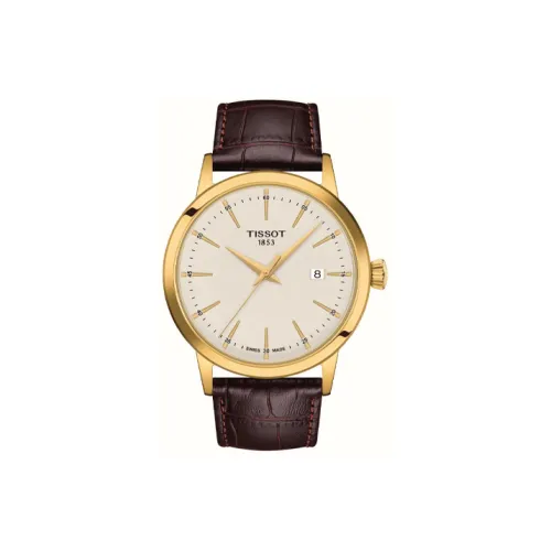 TISSOT Quartz Механизм Мужские Часы серии Mengyuan 42 мм Бежевые