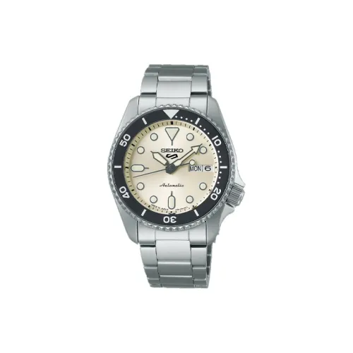 SEIKO Автоматический Механический Механизм Мужские Часы 38 мм Желтый