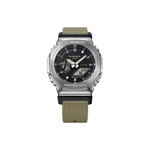 CASIO Кварцевый механизм Ткань Ремешок Часы Унисекс Черный циферблат GM 2100C 5APRT