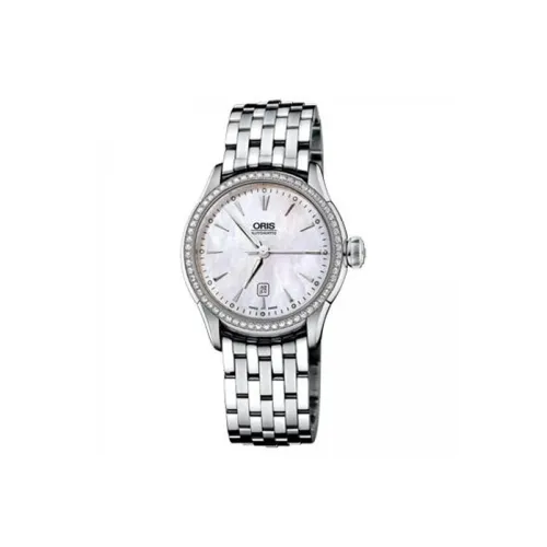 Oris Culture Collection Автоматический Механический Механизм Женские Часы 31 мм Белый Циферблат Стальной Ремешок 561,7604.4956M