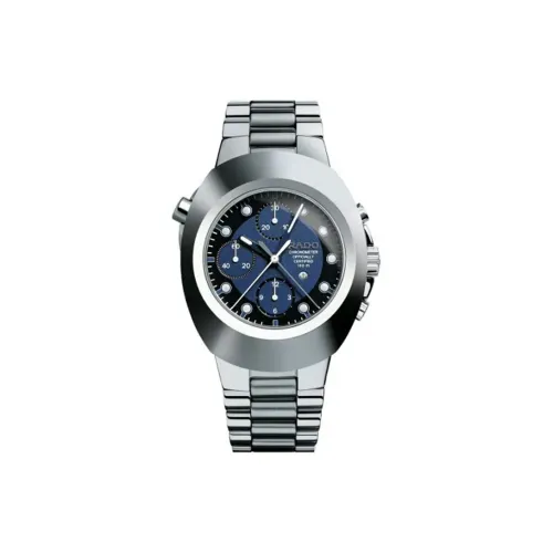 RADO Автоматический Механический Механизм Мужские Часы Часы Синий Циферблат Титановый Сплав Корпус Часы Нержавеющая Сталь Ремешок