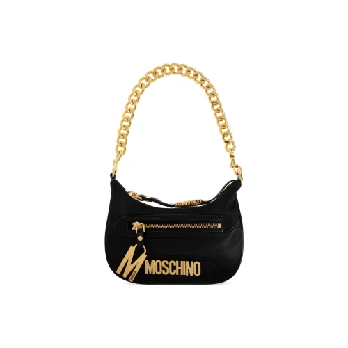 MOSCHINO Хлопок с полиамидной сумкой через плечо женская черная