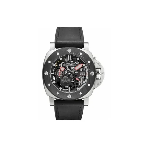 PANERAI Автоматический Механический Механизм Мужские Часы SUBMERSIBLE Collection 47 мм Скелет