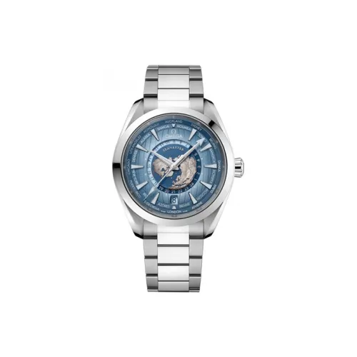 OMEGA Автоматический Механический Часы Мужские AQUA TERRA 150 метров, 43 мм, Синий