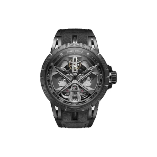 Roger Dubuis Механический механизм Мужские часы Kings Racing Series 45 мм с открытым механизмом