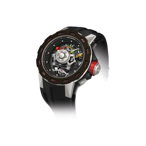 RICHARD MILLE Мужская серия Механизм с ручным заводом Мужские часы Циферблат 47,7 мм Черный