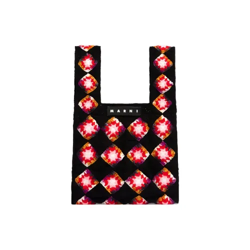 MARNI Сумка из коровьей кожи сумка-корзина женская черная красная