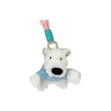 Вест-хайленд подвеска + синий свитер [вязаная модель]