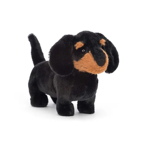 JELLYCAT Dog Collection Животные Freddy Такса Черный Куклы Плюшевая кукла 13 см Высота