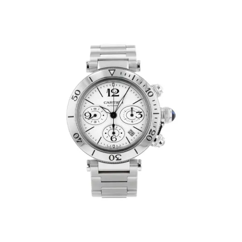 CARTIER Автоматический Механический Механизм Мужские Часы PASHA DE 42 мм Белые