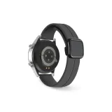 Магнитный квадрат, ремешок из силикона, цвет - серый