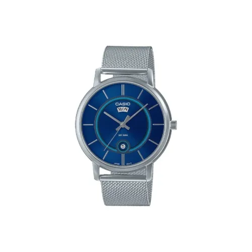 CASIO Standard Series Кварцевый механизм нержавеющая сталь ремешок мужские часы синий MTP B120M 2A