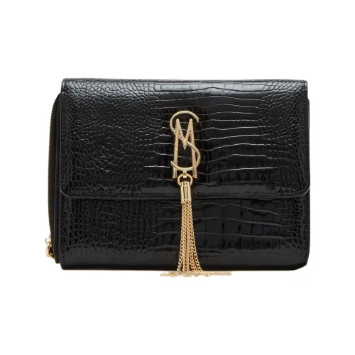 STEVE MADDEN Синтетический материал Сумка через плечо Стандартная Женская Черный Золото