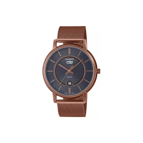 CASIO Кварцевый механизм нержавеющая сталь ремешок часы 48*41*8,3 мм мужские часы черный циферблат MTP B120MR 8A