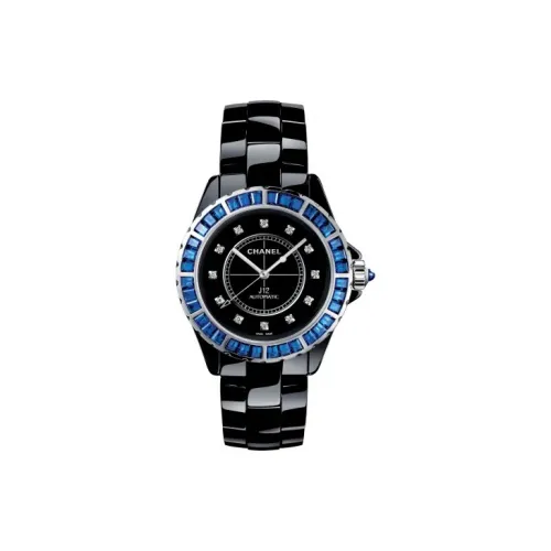 CHANEL J12 Collection Часы Кварцевый механизм Керамика Ремешок Черный Циферблат Женские