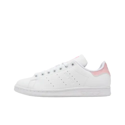Adidas Stan Smith J Slip Resistant Abrasion Resistant Легкий Kids Lifestyle Shoes Белый Розовый Подростки