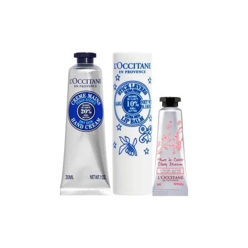 L'OCCITANE Крем для рук и губ с орехом ши увлажняющий крем и бальзам для губ набор для ухода за кожей увлажняющий 4,5г+30мл