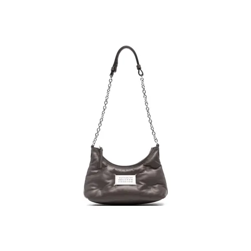 Maison Margiela Glam Slam Телячья кожа Сумка через плечо Extra Mini Женская Темно-серый