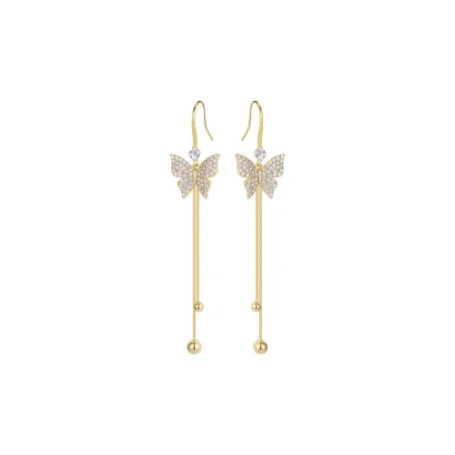 CAROMAY Серьги из меди и сплава женские шампанское золото серебро