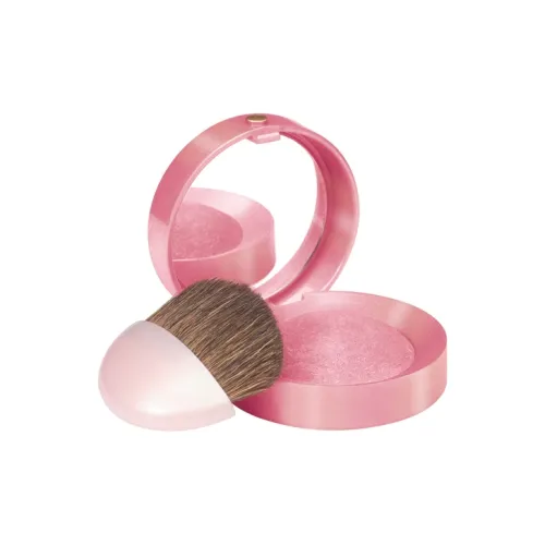 BOURJOIS Матовый Круглый Компактный Румяна + Румяна Applicator Щетка