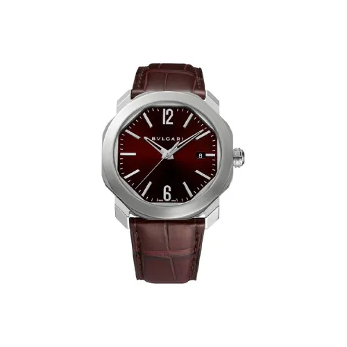 BVLGARI Автоматический Механический Movement Унисекс Часы 41 мм Кофейные