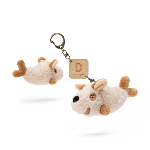 Bunnies By The Bay Good Friend Ocean Bunnies By The Bay Собака Акула Подвесной Кукла-марионетка Плюшевая кукла 12 см Рекомендуемый рост